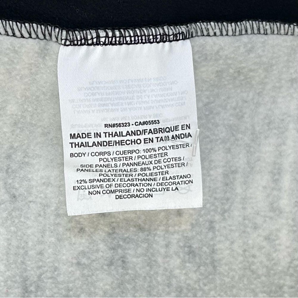 NIKE Women’s Full Zip Hoodie THERMA FIT Black/Gray/White Brushed Fleece Thumb M - Picture 12 of 15